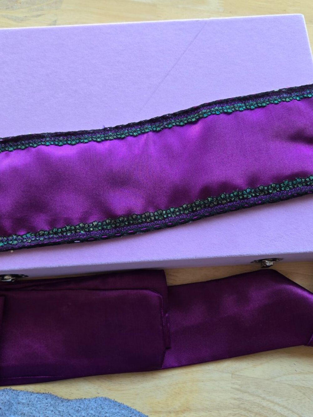 Handmade Purple and Blue Quilted Hair Sash Y2k-Style - Picture 13 of 13